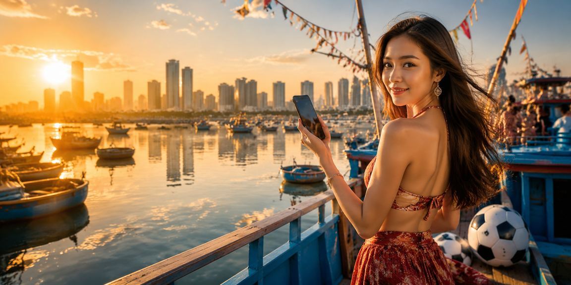 Bãi biển Mũi Né minh họa không khí bóng đá và cá cược thể thao tại Việt Nam